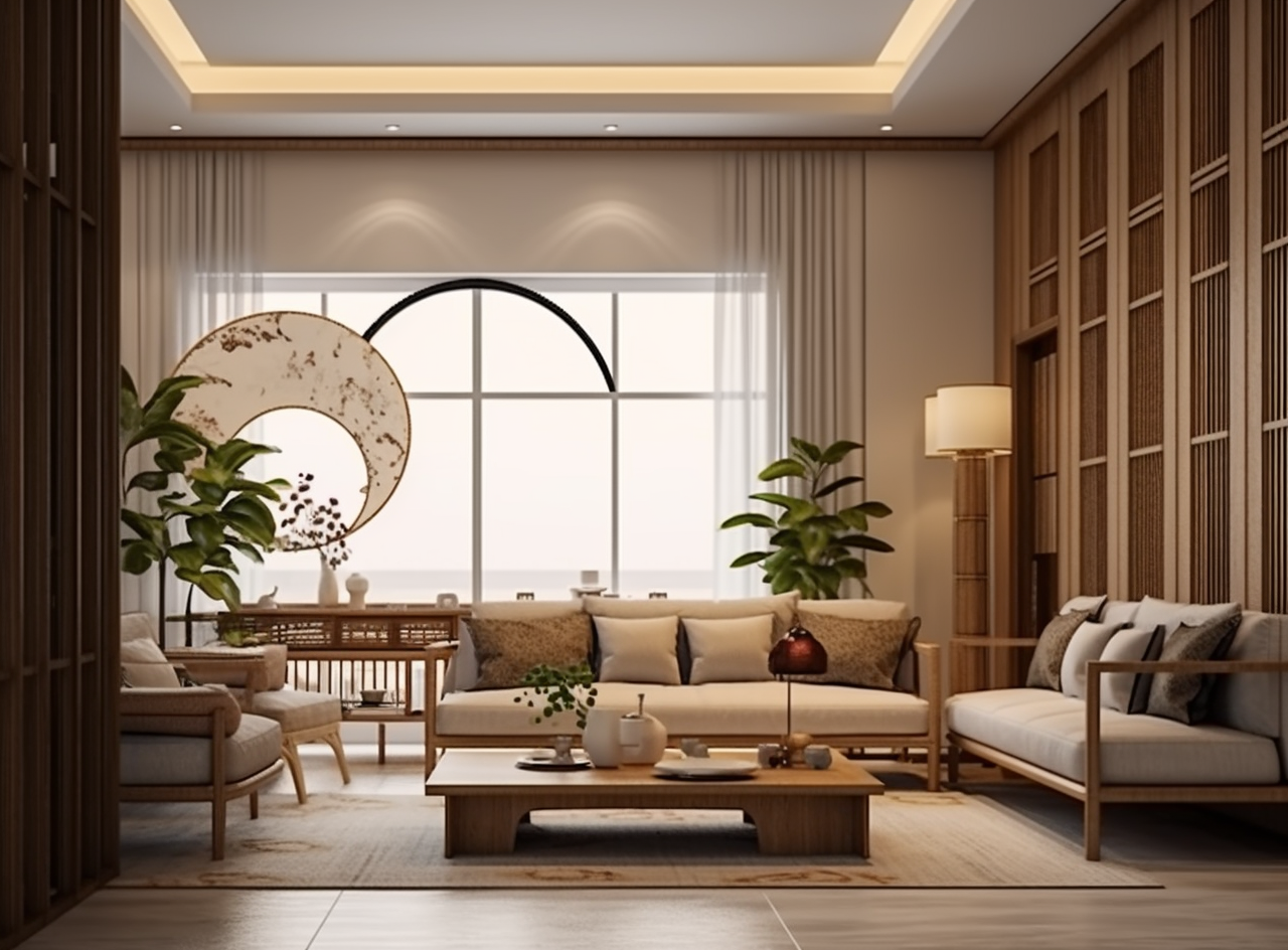 新中式家装客厅